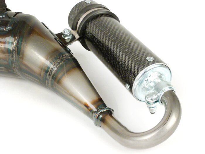 Exhaust -SIMONINI- Vespa PV125, ET3 125 lefthand Evo - carbon