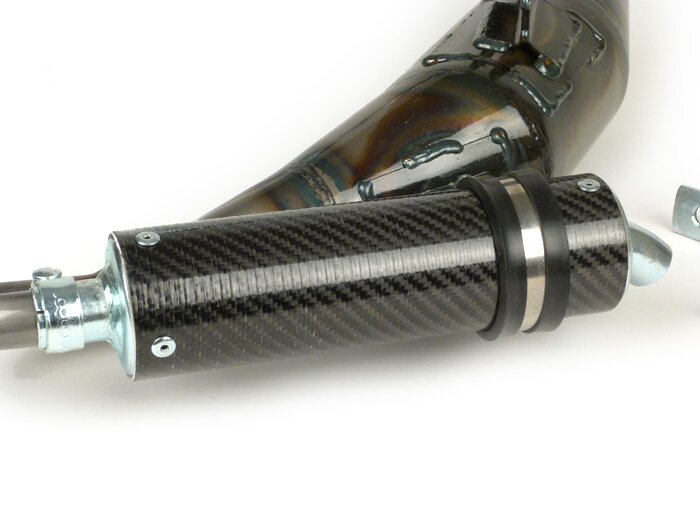Exhaust -SIMONINI- Vespa PV125, ET3 125 lefthand Evo - carbon