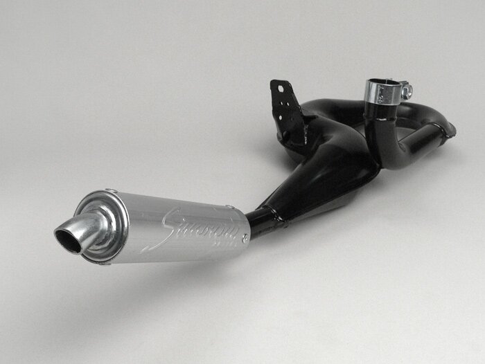 Knalpot -SIMONINI- Vespa PX80, PX125, PX150 - 166cc, 177cc - Peredam suara dari aluminium