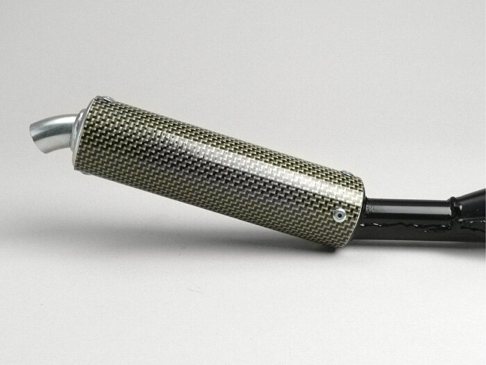 Exhaust -SIMONINI- Vespa PX80, PX125, PX150 - 166cc, 177cc - carbon silencer