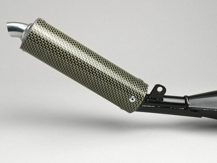 Exhaust -SIMONINI- Vespa P200 - carbon silencer
