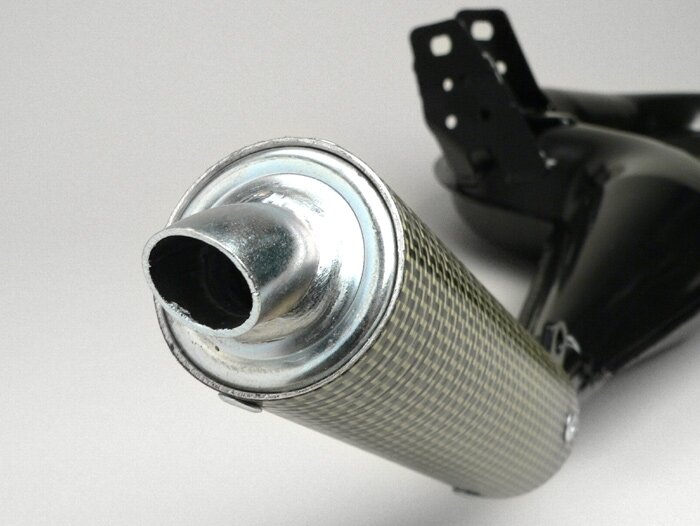 Exhaust -SIMONINI- Vespa P200 - carbon silencer