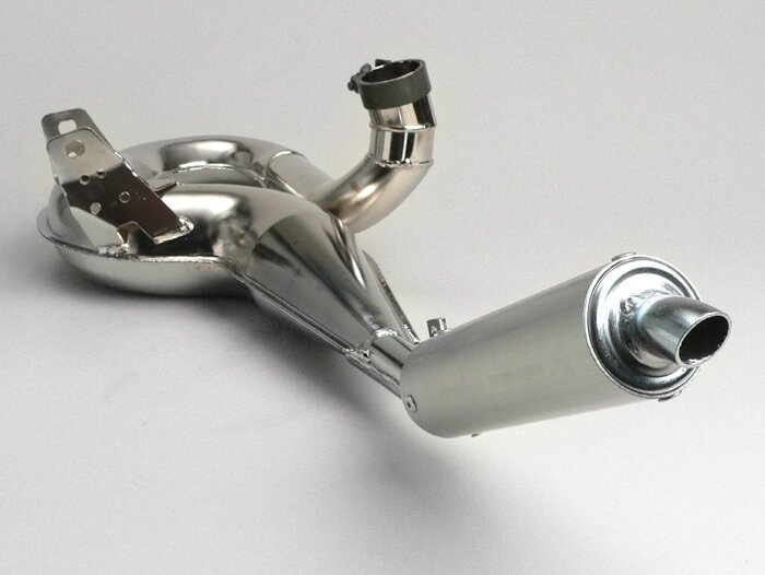 Exhaust -SIMONINI- Vespa P200 - chrome
