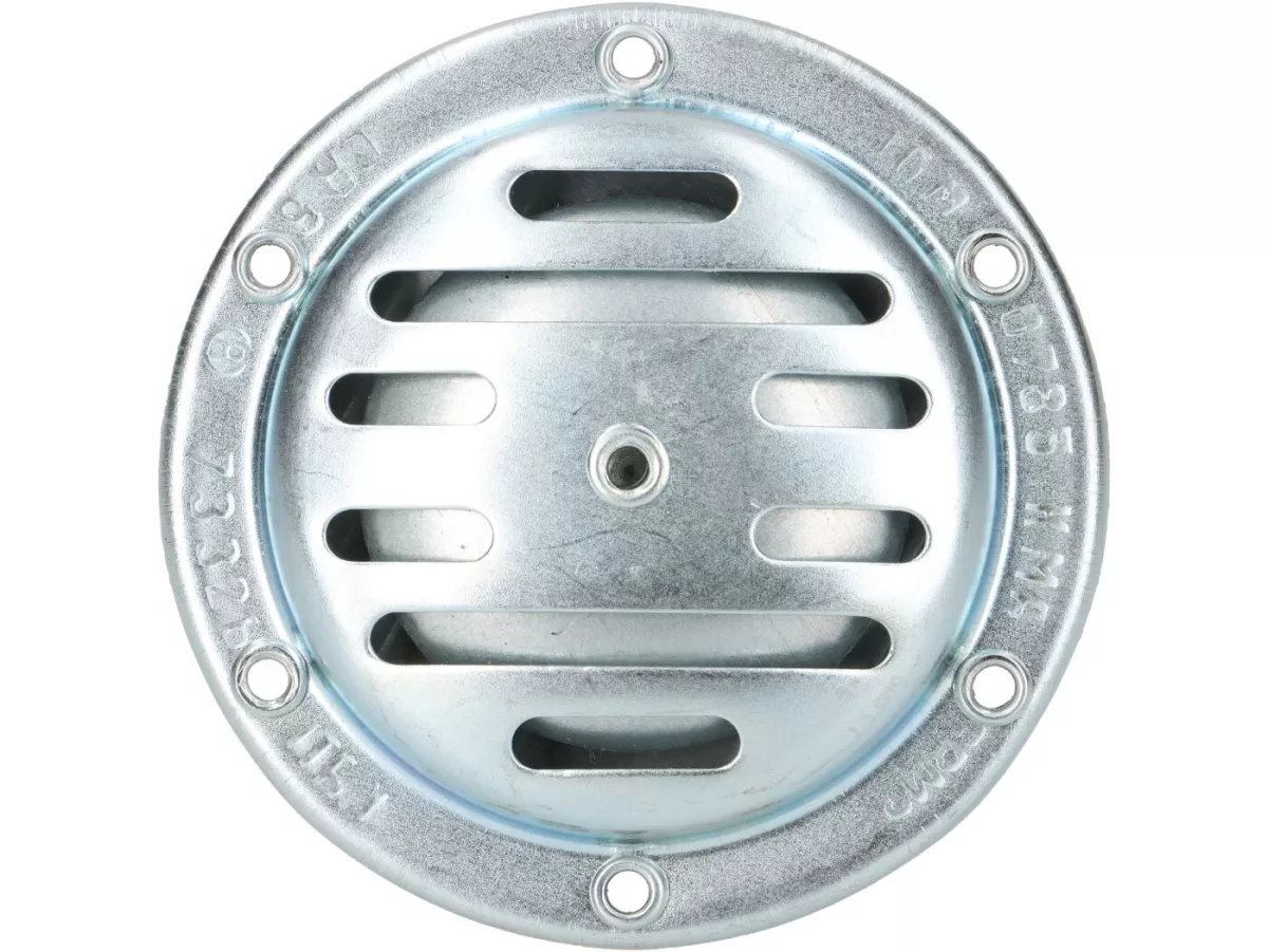 Claxon (zoemer) -OEM KWALITEIT 6V AC- Vespa - Ø=75mm - verchroomd