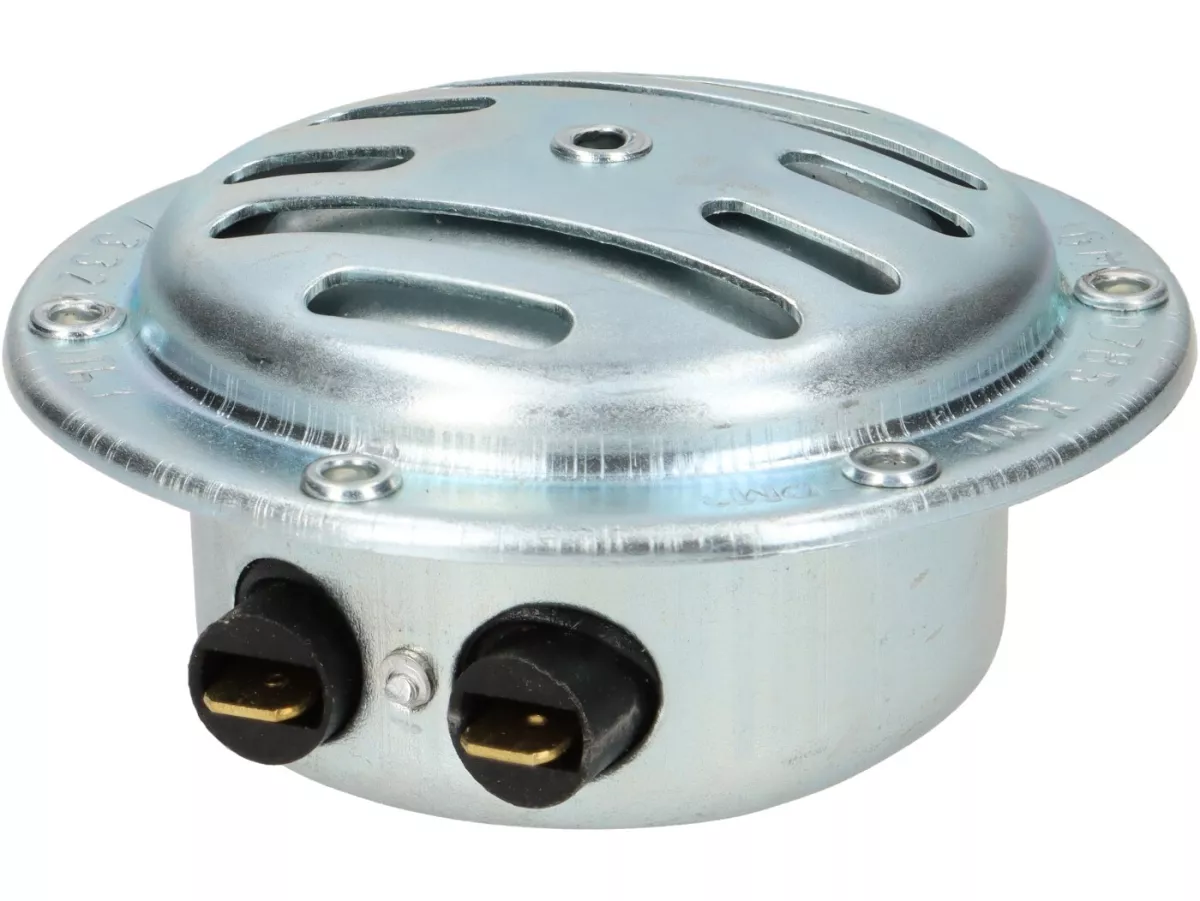 Claxon (zoemer) -OEM KWALITEIT 6V AC- Vespa - Ø=75mm - verchroomd