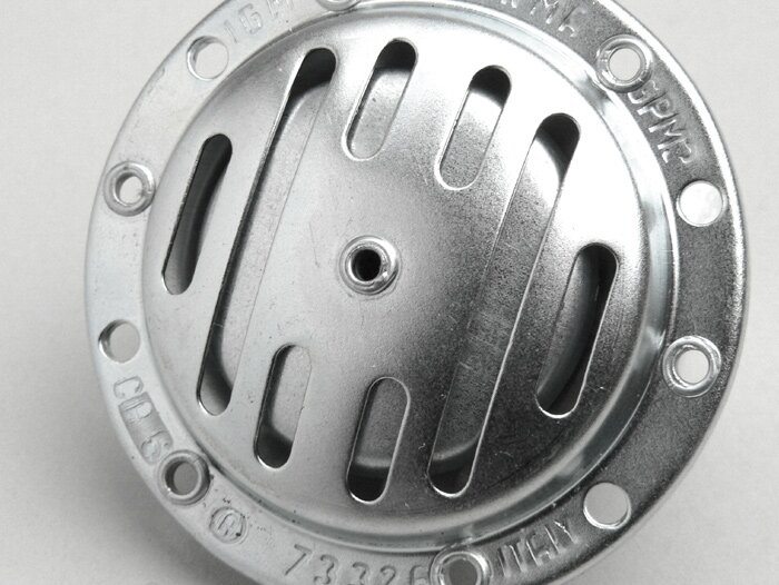 Klaxon -QUALITÉ OEM 6V CA- Vespa, Lambretta - Ø=75mm - zinc