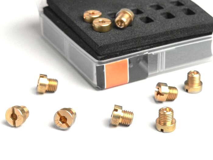 Hauptdüsenset -BGM PRO für Dellorto (Typ: 6413) 6mm- (100-122) - (100-102-105-108-110-112-115-118-120-122)