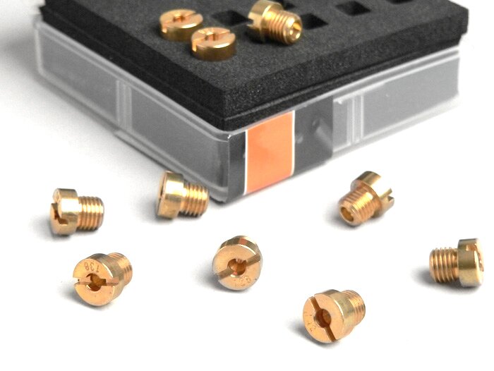 Jeu gicleurs principaux -BGM PRO pour Dellorto (type: 6413) 6mm- (125-147) - (125-128-130-132-135-138-140-142-145-147)