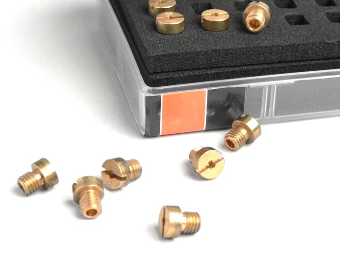 Jeu gicleurs principaux -BGM PRO pour Dellorto (type: 1486) 5mm- (50-72) - (50-52-55-58-60-62-65-68-70-72)