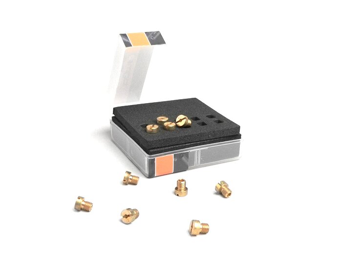 Juego de boquillas principales -BGM PRO para Dellorto (tipo: 1486) 5mm- (100-122) - (100-102-105-108-110-112-115-118-120-122)