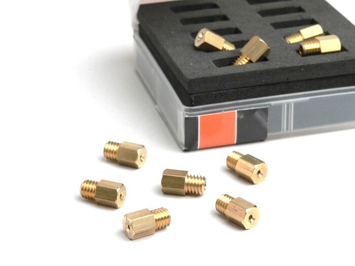 Set di getti principali -BGM PRO per Mikuni (tipo: 4/042) TM / TMX, Arreche 17,5 / 19 / 24 - (130-175) - (130-135-140-145-150-155-160-165-170-175)