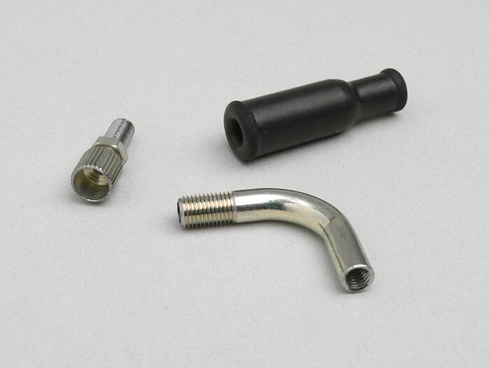 Throttle cable guide set -DELLORTO- M6 x  0.75 - 90°