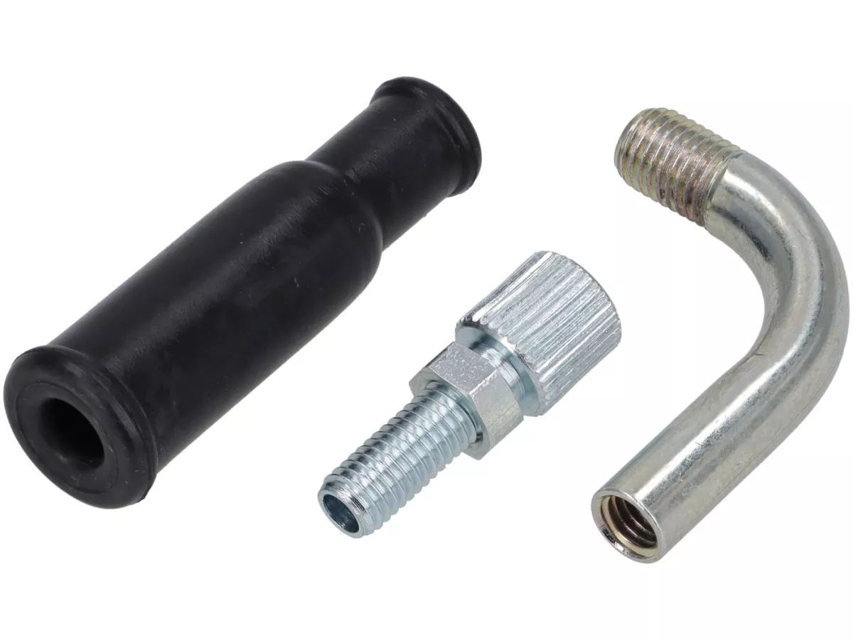 Gaskabelgeleidingsset (gaskabelbocht) -DELLORTO- M6 x 0,75 - 90°