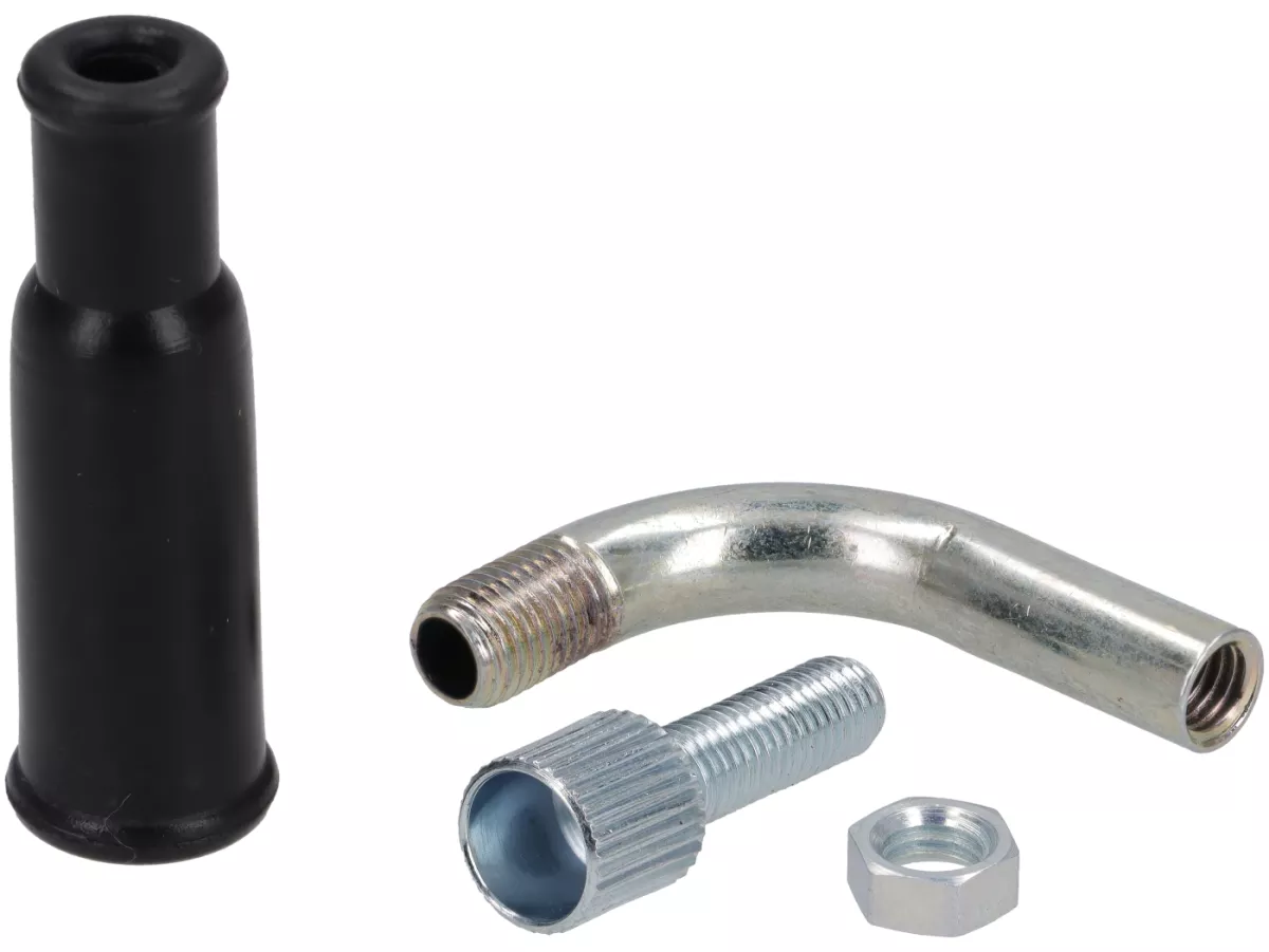 Gaskabelgeleidingsset (gaskabelbocht) -DELLORTO- M6 x 0,75 - 90°