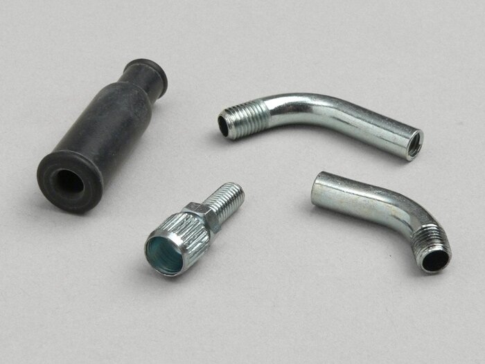 Styrsats för gasvajer (gasvajerböj) -DELLORTO- M6 x 0,75 - 70°