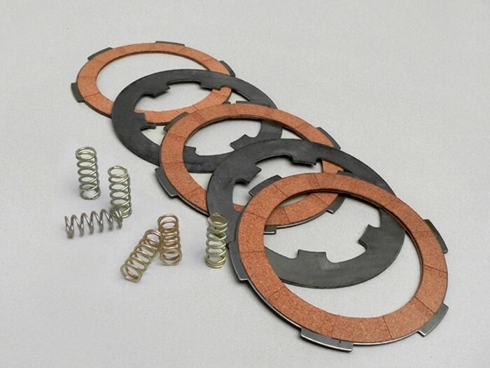 Forros de embrague -VESPA Smallframe- 3 discos tipo PK XL2 (incl. muelles y discos de acero)