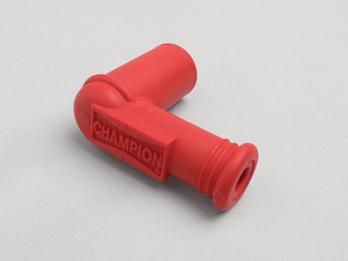 Bougiedop -KAMPIOEN- Rubber - Rood - 5kΩ