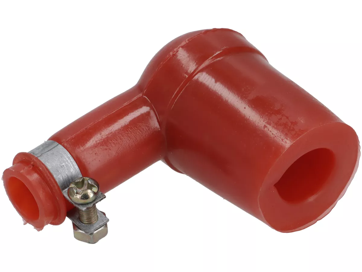 Spark plug connector -RUBBER- red