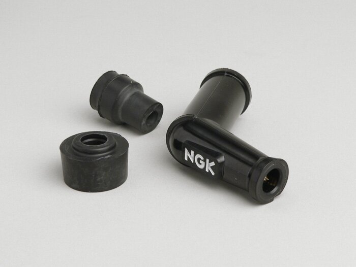 Tändstiftskontakt -NGK 5kΩ Standard 120°- Svart - 10-12mm