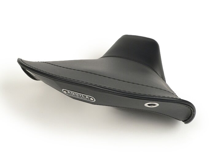 Saddle cover -(24,5cm hole centre distance) -SELLERIA TREZZI- Vespa 125 VNA1T, VNA2T, VNB1 till VNB6, Vespa 150 VB1T, VBA1T, VBB1, VBB2 - dark blue