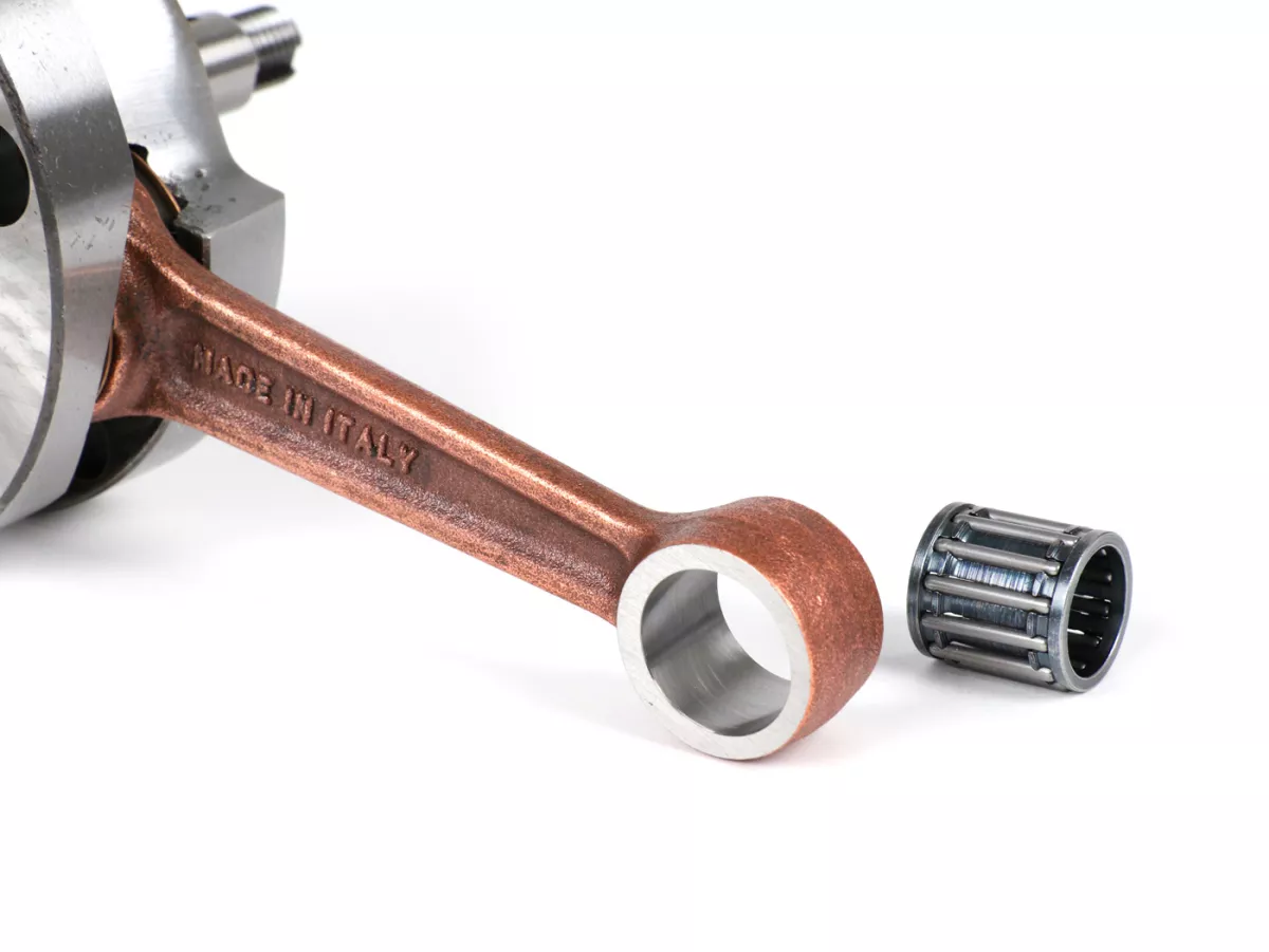 Cigüeñal -TAMENI estándar, válvula rotativa, carrera=57mm, biela=105mm- Vespa VNB, VBA, VBB, T4, Super