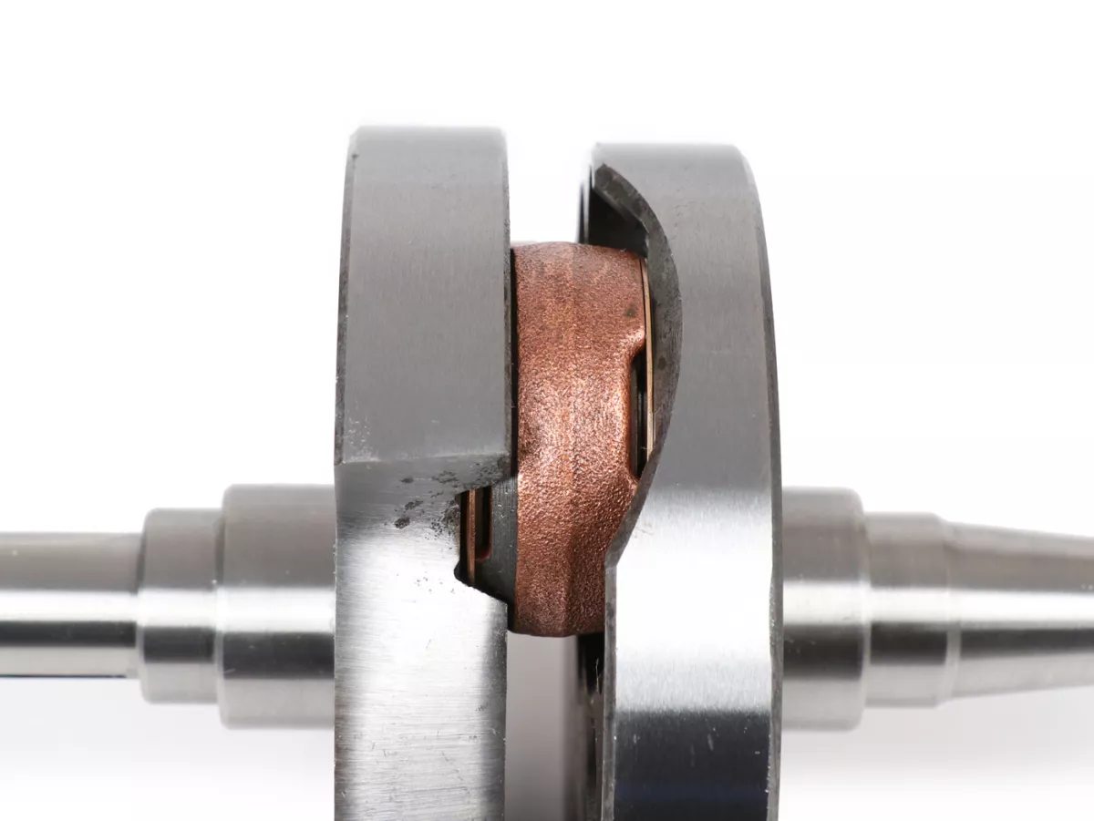 Cigüeñal -TAMENI estándar, válvula rotativa, carrera=57mm, biela=105mm- Vespa VNB, VBA, VBB, T4, Super