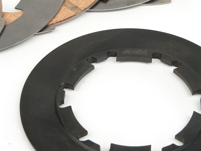 Set kopling -Pegas Ganda POLINI- Vespa Smallframe V50, V90, SS50, SS90, PV125, ET3, PK50, PK80, PK50 S, PK80 S, PK125 S, PK50 XL, PK125 XL, ETS, PK50 HP, PK50 SS - Malossi 4-cakram