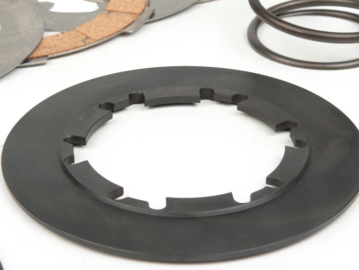 Juego de embrague -POLINI Double Spring- Vespa Smallframe V50, V90, SS50, SS90, PV125, ET3, PK50, PK80, PK50 S, PK80 S, PK125 S, PK50 XL, PK125 XL, ETS, PK50 HP, PK50 SS - Newfren de 4 discos