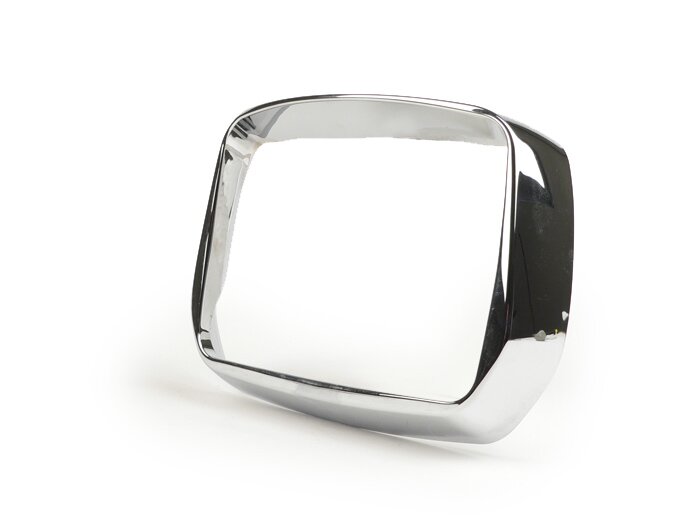 Anello di rifinitura del faro -DMP- Vespa S50, S125, S150 - cromato con paraluce