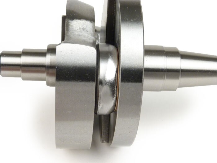 Krukas -DRT (roterende klep), 53mm slag, drijfstang 97mm - Vespa PK125 XL2, PK125 ETS (Ø 24mm conus)