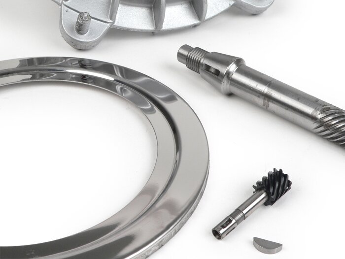 Kit di conversione del tamburo del freno da 8 pollici a 10 pollici anteriore -QUALITÀ OEM- Vespa Wideframe V1, V15, V30, V33, VU, VM, VN, VNA, Hoffmann, VNB, ACMA, Super, VL150, VB150, VBA150, VBB150, P150S