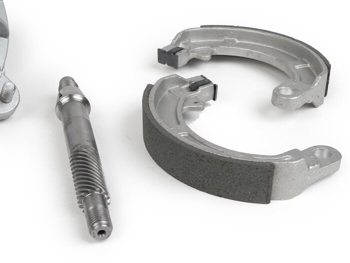 Kit di conversione del tamburo del freno da 8 pollici a 10 pollici anteriore -QUALITÀ OEM- Vespa Wideframe V1, V15, V30, V33, VU, VM, VN, VNA, Hoffmann, VNB, ACMA, Super, VL150, VB150, VBA150, VBB150, P150S