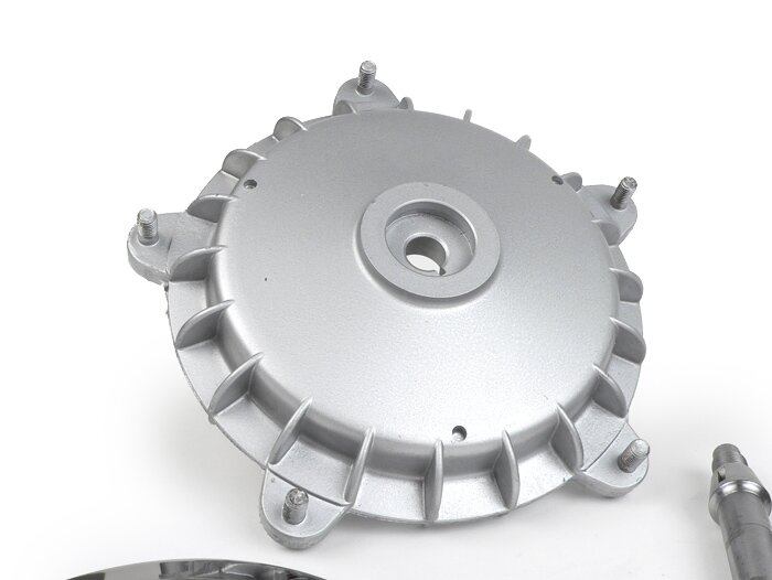 Kit di conversione del tamburo del freno da 8 pollici a 10 pollici anteriore -QUALITÀ OEM- Vespa Wideframe V1, V15, V30, V33, VU, VM, VN, VNA, Hoffmann, VNB, ACMA, Super, VL150, VB150, VBA150, VBB150, P150S