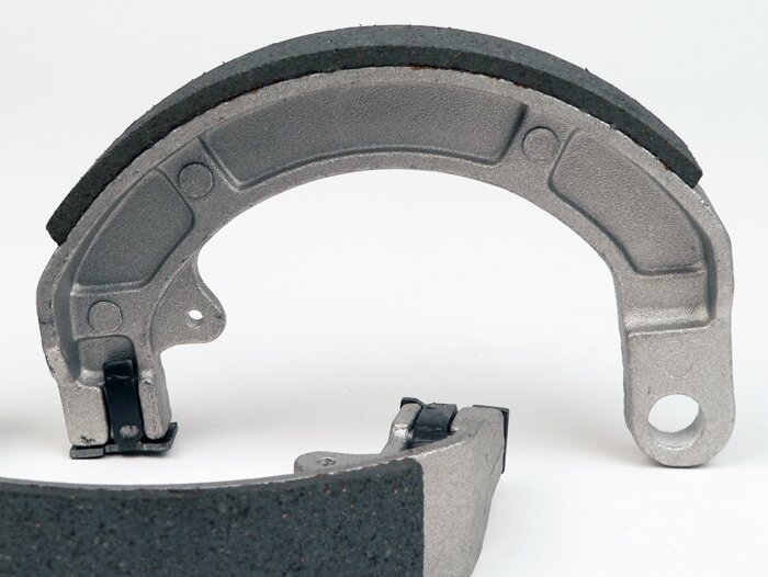 Bromsskor -PIAGGIO Ø=150x25mm front- Vespa Rally180 (VSD1T), Rally200 (VSE1T) (v), Sprint (v), TS (v), GT125 (VNL2T) (v), GTR125 (VNL2T) (v), GL150 (VLA1T) (v), SS180 (v), GS160 (v), GS150 / GS3 (VS1T-VS4T) (vh) (VS5T) (v)