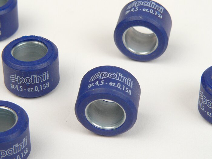 Rollers -POLINI 17x12mm- 4.5g - for Morini and Hebo variators