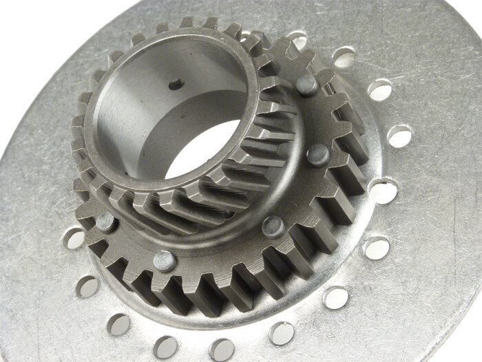 Pinion kopling -Pegas DRT Vespa tipe 7 (Ø115mm, Rally180, PX80-150, Cosa 1° 125-200ccm, T5 125ccm) - untuk roda primer asli (gigi heliks) 67/68 gigi atau DRT 65 gigi - 23 gigi
