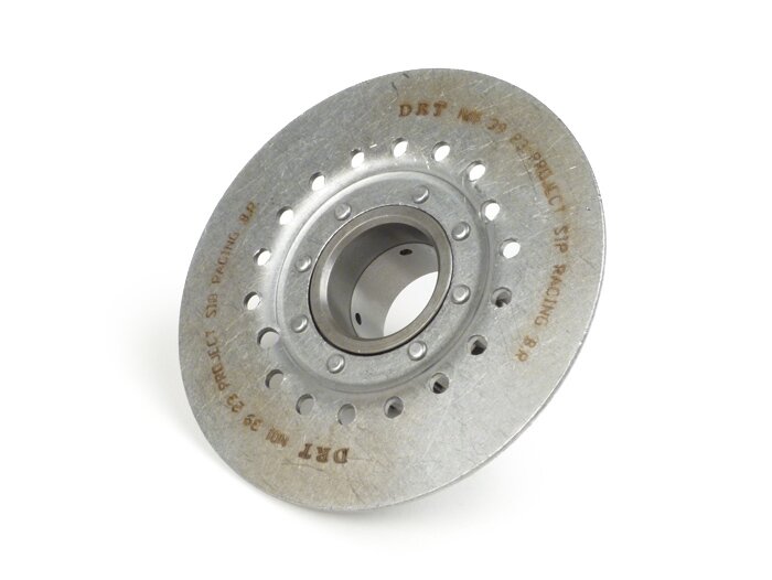 Piñón de embrague -DRT Vespa tipo 7 muelles (Rally200, PX200, T5 125cc)- para rueda primaria DRT 62 dientes (dentado recto) - 23 dientes