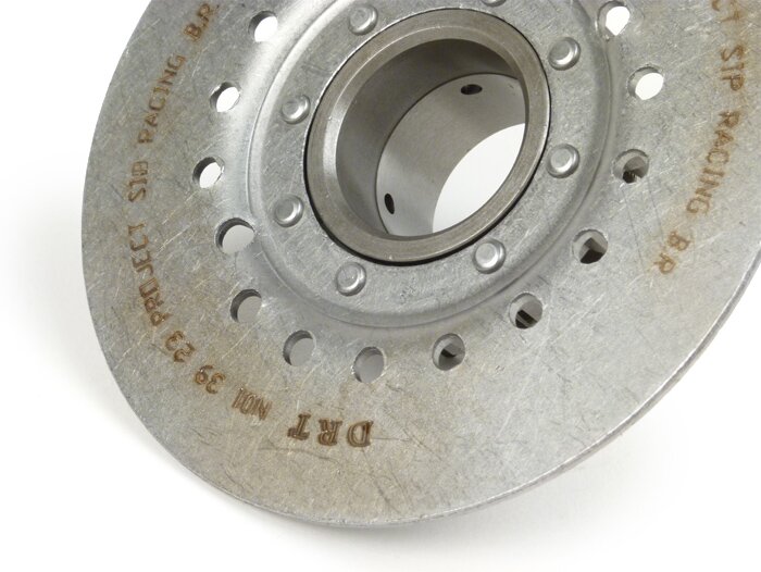 Piñón de embrague -DRT Vespa tipo 7 muelles (Rally200, PX200, T5 125cc)- para rueda primaria DRT 62 dientes (dentado recto) - 23 dientes