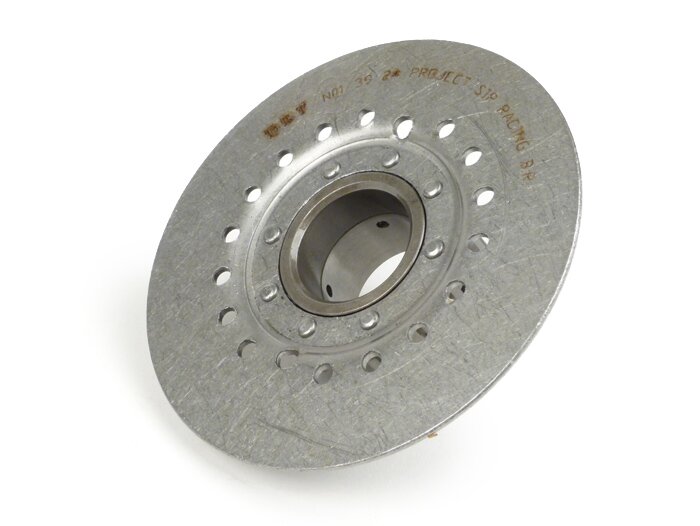 Clutch sprocket -DRT Vespa type 7 springs (Rally200, PX200, T5 125cc)- for primary gear DRT 62 tooth (straight) - 24 tooth