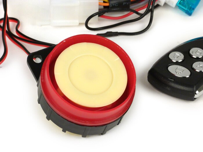 Sistema de alarma con mando a distancia por radio -ARMLOCK- incl. inmovilizador