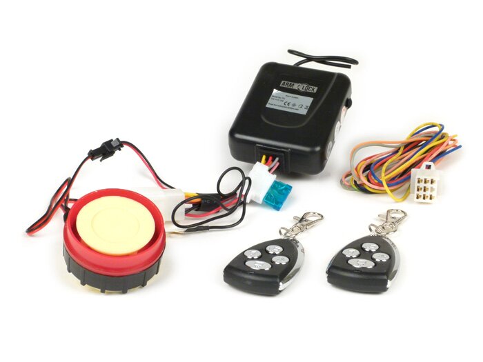 Sistema de alarma con mando a distancia por radio -ARMLOCK- incl. inmovilizador
