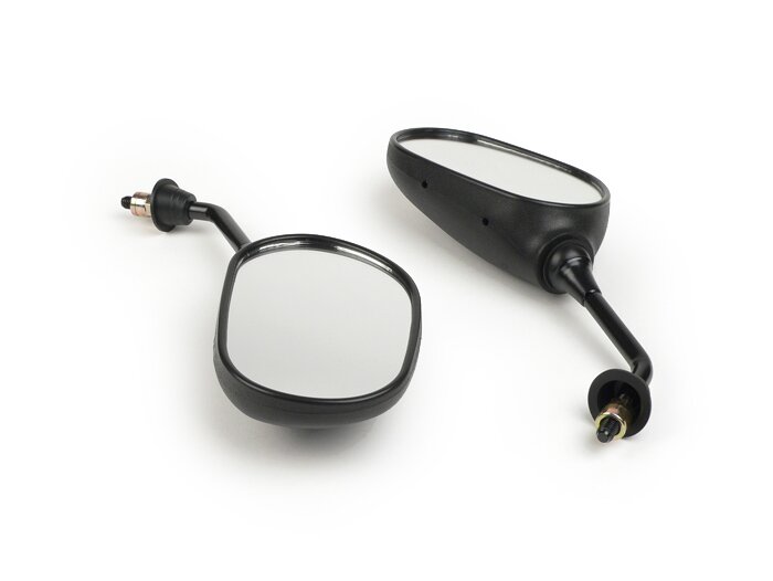 Mirror set -OEM QUALITY- with E-mark- M8 right-hand thread (rhs with left-hand thread)