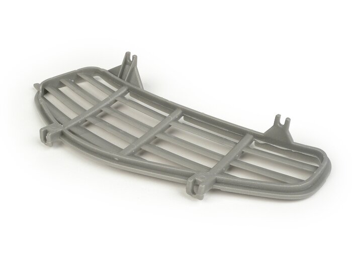 Bagageutrymmesgaller - Ventilationsgaller, grått, vänster -PIAGGIO- Vespa GT 250 (ZAPM45102), Vespa GT L 125 (ZAPM31100, ZAPM31101), Vespa GT L 200 (ZAPM31200), Vespa GTS 125 (ZAPM31300, ZAPMA3100, ZAPMA3200), Vespa GTS 150 (ZAPMA3200, ZAPMA3100), Vespa G