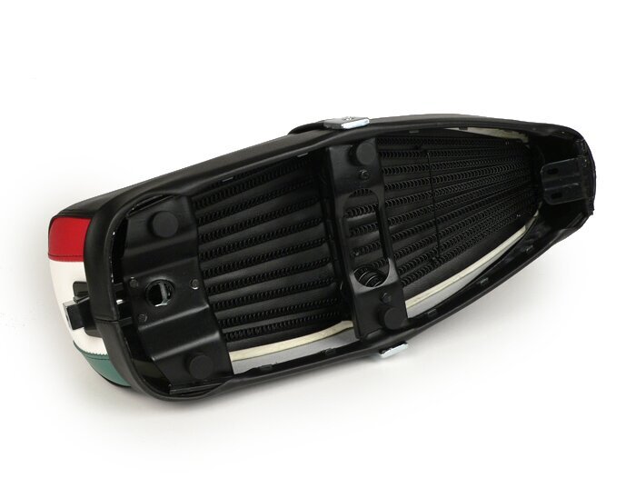 Seat -VESPA ET3 Italia (TriColore)- V50, PV125, ET3 - with lock - black