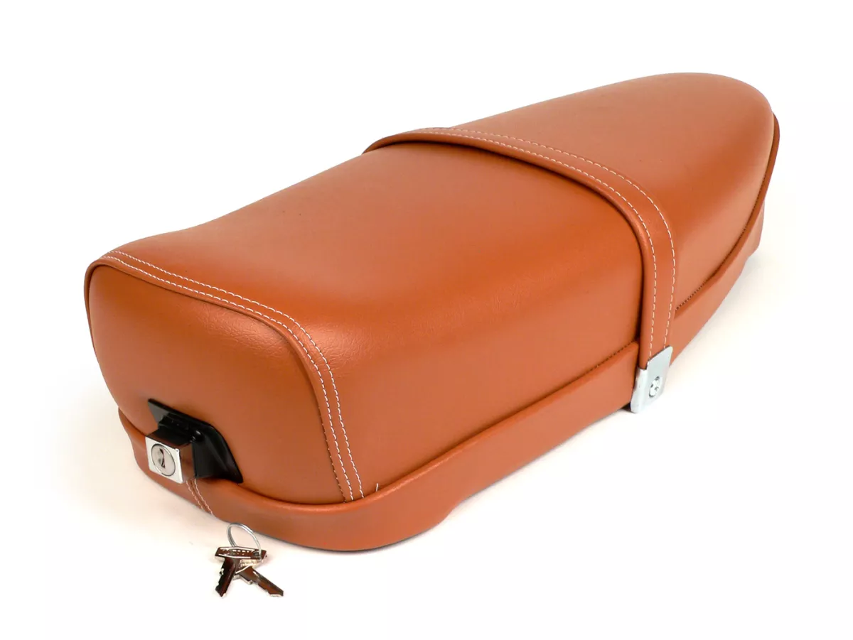 Banco de asiento -VESPA ET3- V50, PV125, ET3 - con cerradura - marrón