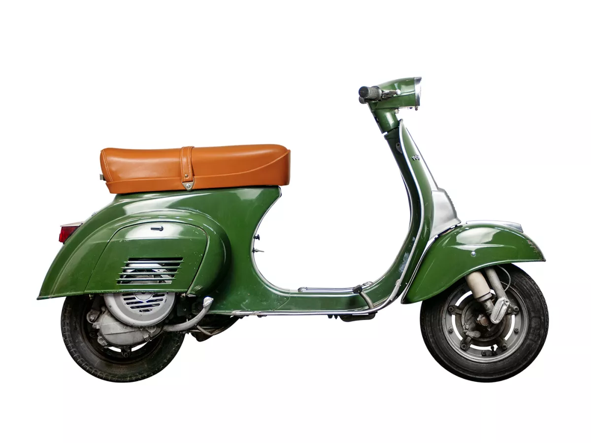 Banco de asiento -VESPA ET3- V50, PV125, ET3 - con cerradura - marrón