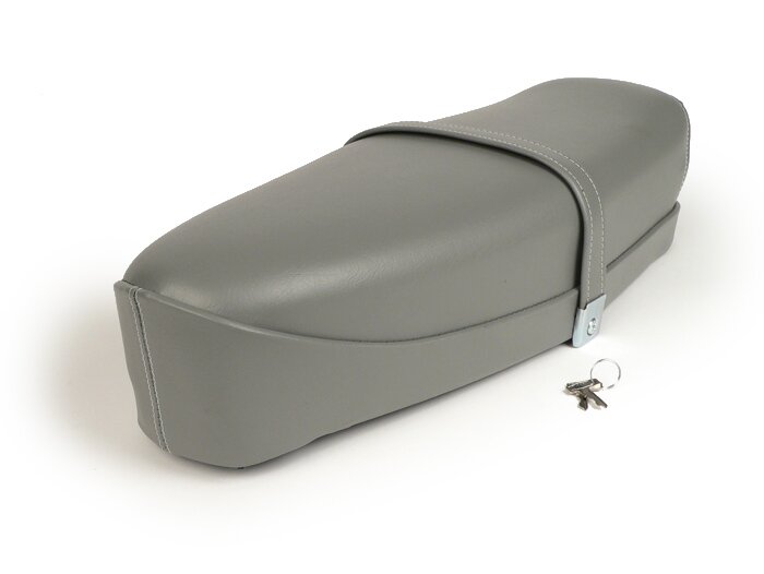 Seat -VESPA ET3- V50, PV125, ET3 - with lock - grey