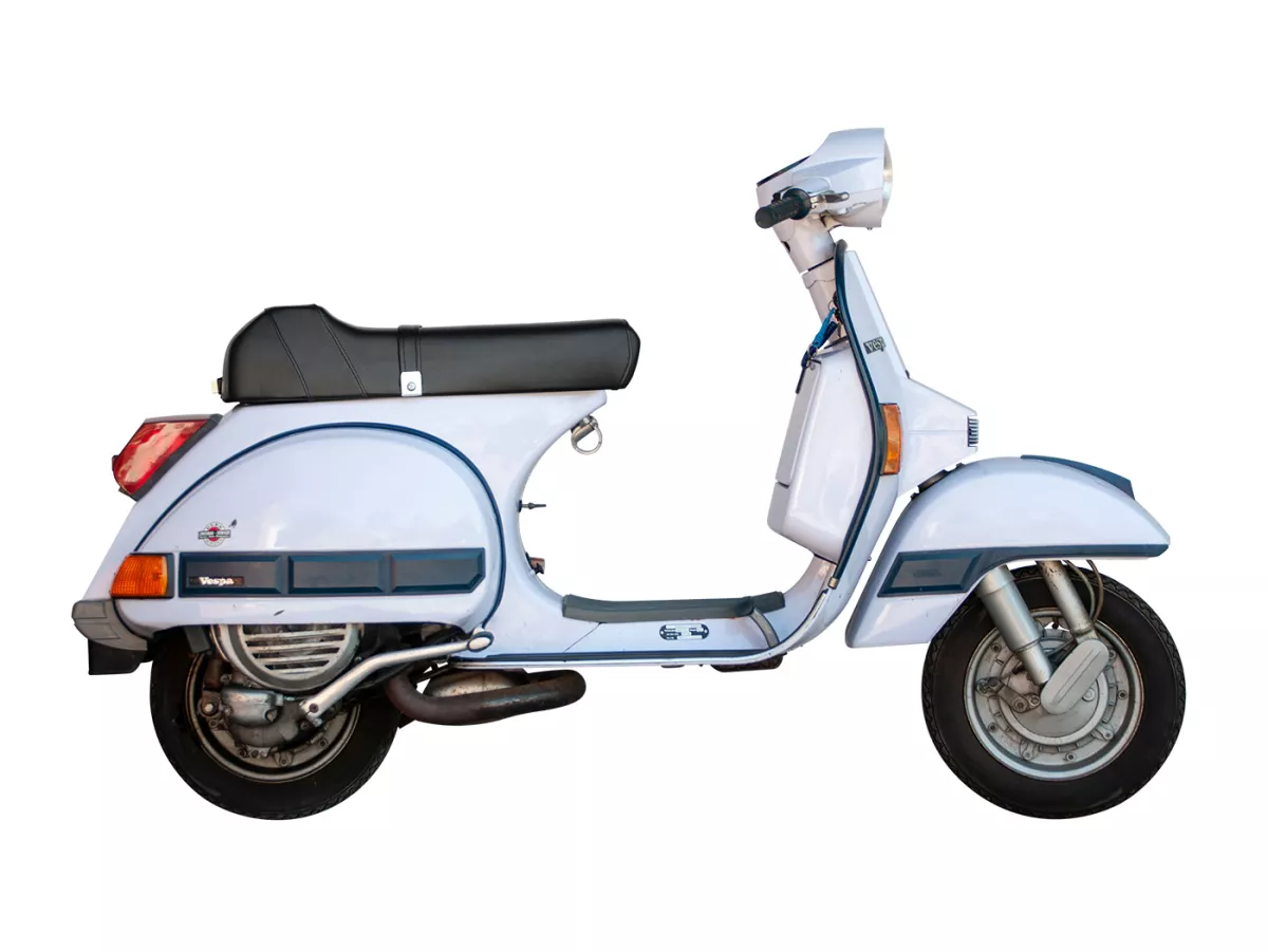 Panchetta -MADE IN ITALY Super Corsa- Vespa PX - Nero