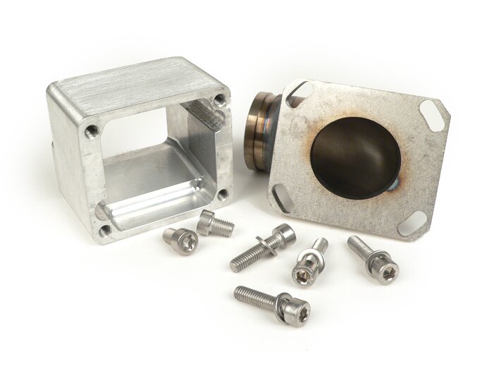 Intake manifold -MRP 36mm for reed valve (type Yamaha RD350/RZ350)- Vespa Largeframe PX80-200, Sprint, Rally