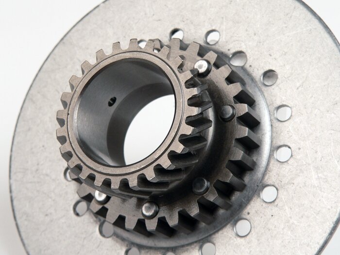 Clutch sprocket -DRT Vespa type 7 springs (Rally200, PX200, T5 125cc)- for genuine primary gear (helical) 65 tooth - 22 tooth